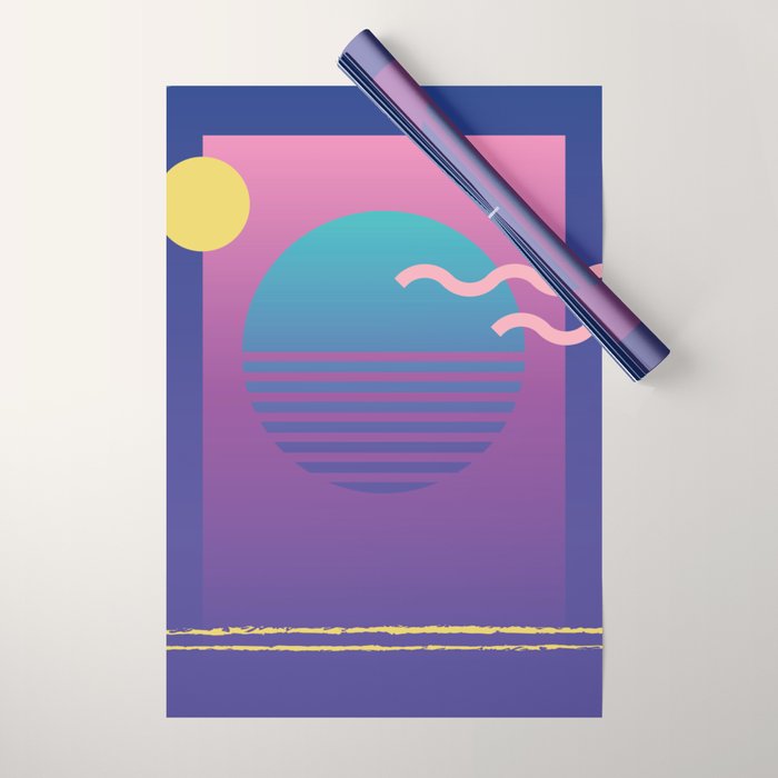 Memphis Pattern 36 / 80s - 90s Retro Wrapping Paper Gallery Image 1