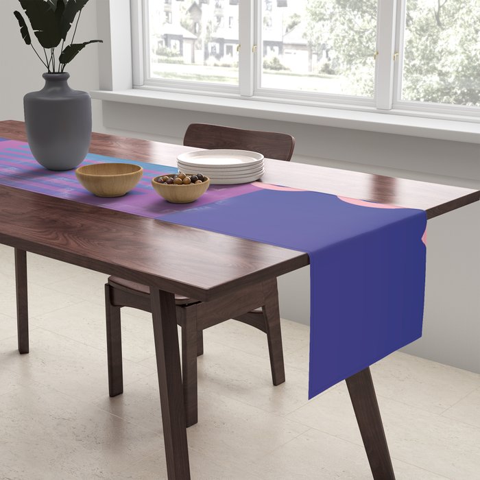 Memphis Pattern 36 / 80s - 90s Retro Table Runner Gallery Image 2