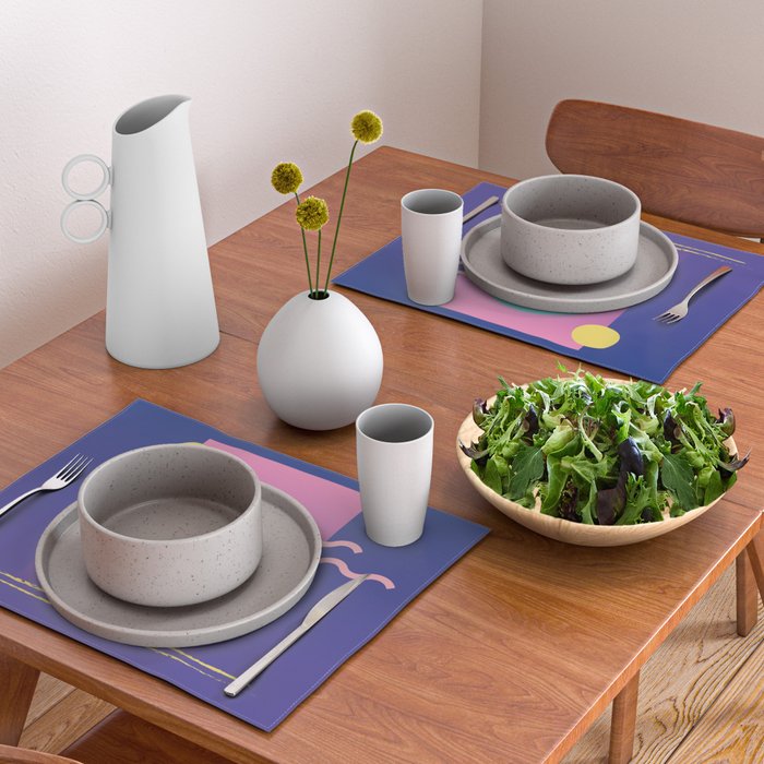 Memphis Pattern 36 / 80s - 90s Retro Placemat Gallery Image 2