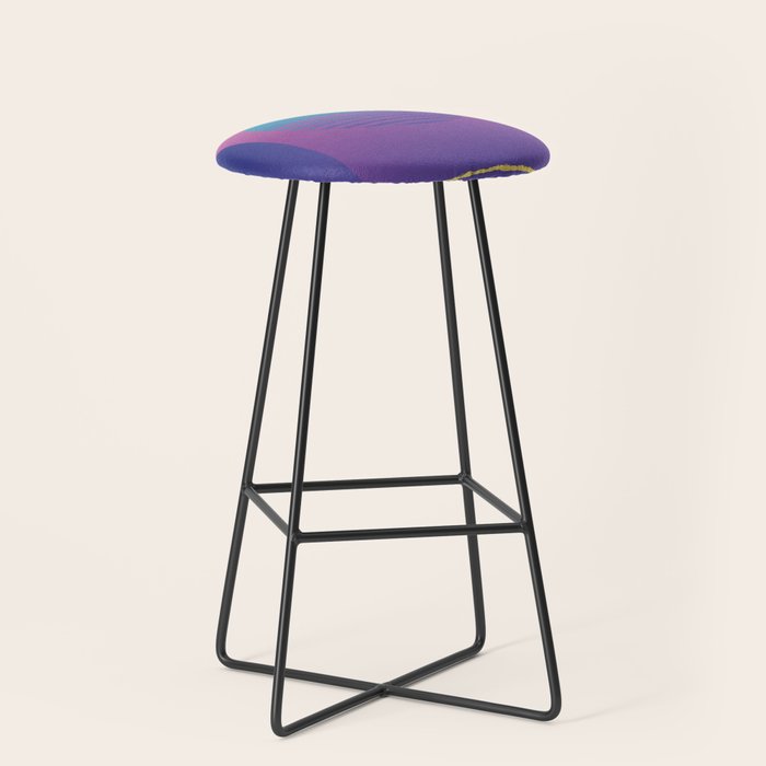 Memphis Pattern 36 / 80s - 90s Retro Stool Gallery Image 1