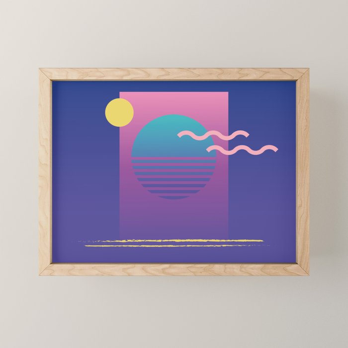 Memphis Pattern 36 / 80s - 90s Retro Mini Art Print Gallery Image 1