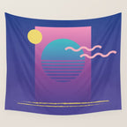 Memphis Pattern 36 / 80s - 90s Retro Wall Tapestry Gallery Image 4