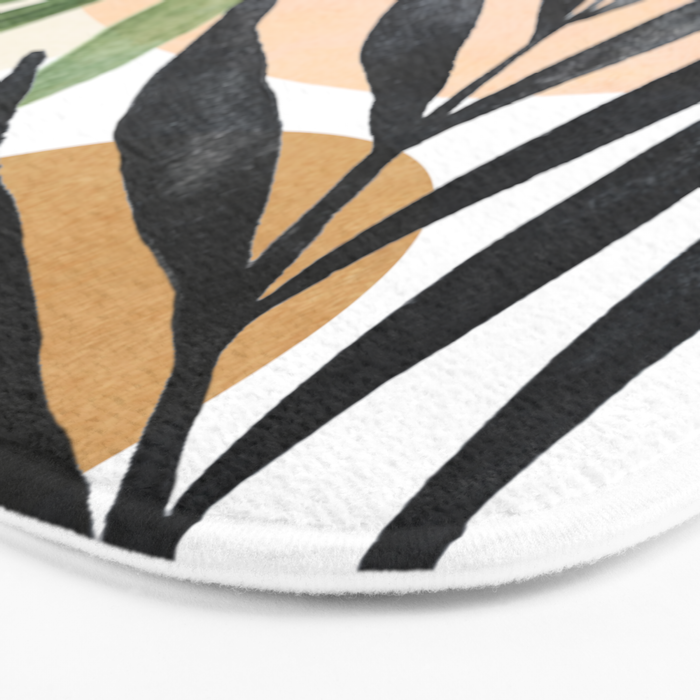Abstract Tropical Art VI Bath Mat Gallery Image 3