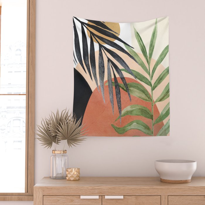 Abstract Tropical Art VI Wall Tapestry Gallery Image 2
