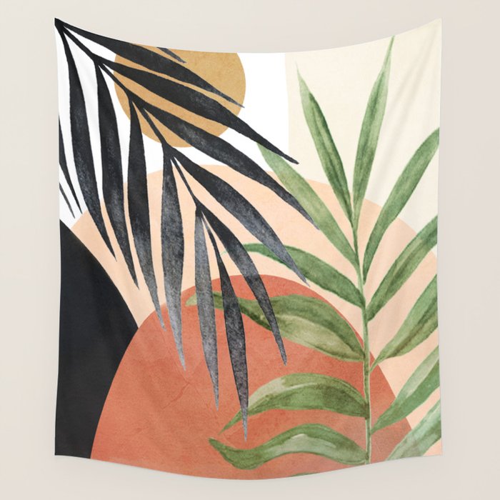 Abstract Tropical Art VI Wall Tapestry Gallery Image 4