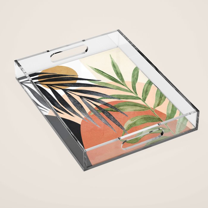 Abstract Tropical Art VI Acrylic Tray Gallery Image 1