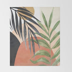 Abstract Tropical Art VI Throw Blanket Gallery Image 2