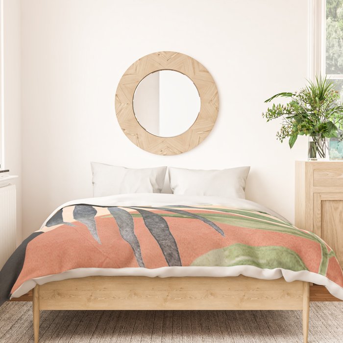 Abstract Tropical Art VI Duvet Cover Gallery Image 3