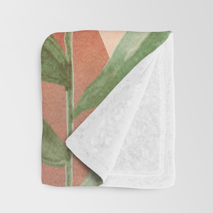 Abstract Tropical Art VI Throw Blanket Gallery Image 3