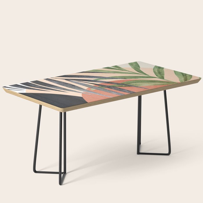 Abstract Tropical Art VI Coffee Table Gallery Image 1