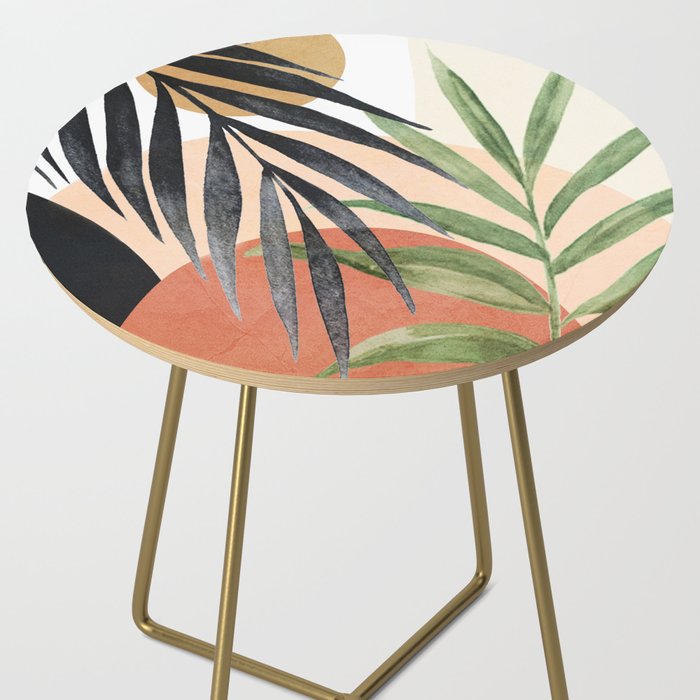 Abstract Tropical Art VI Side Table Gallery Image 2