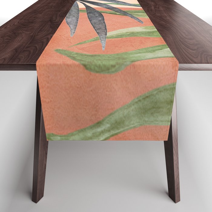 Abstract Tropical Art VI Table Runner Gallery Image 1