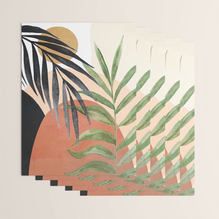 Abstract Tropical Art VI Wrapping Paper Gallery Image 3