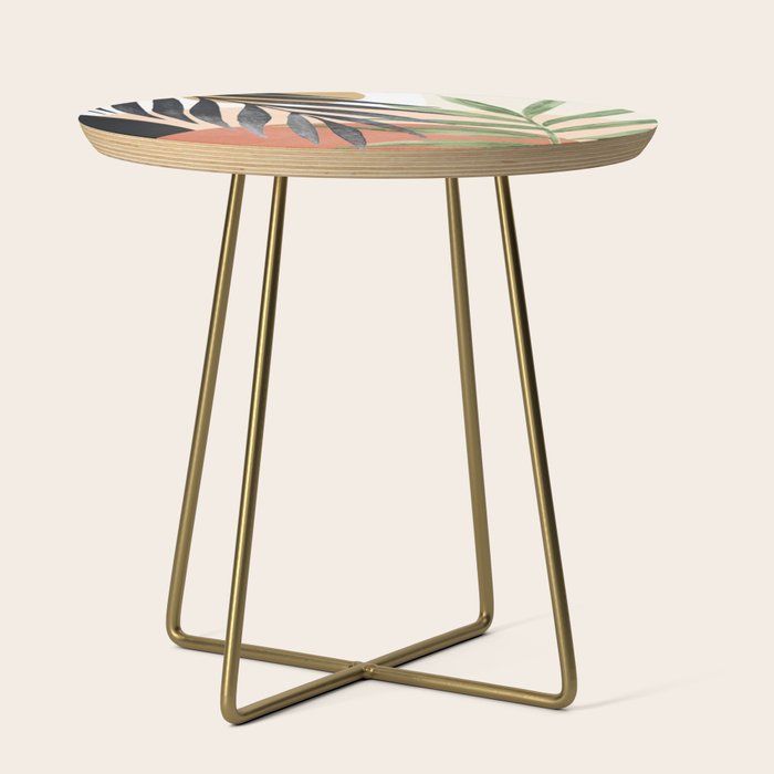 Abstract Tropical Art VI Side Table Gallery Image 1
