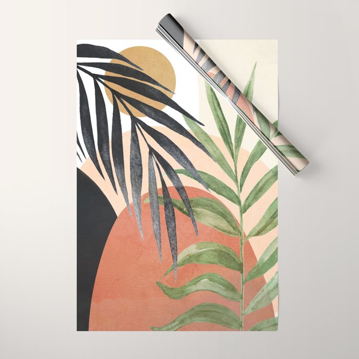 Abstract Tropical Art VI Wrapping Paper Gallery Image 1