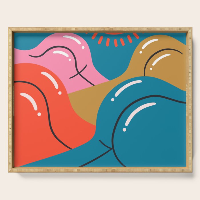 Suns Out, Buns Out!  Serving Tray Gallery Image 1