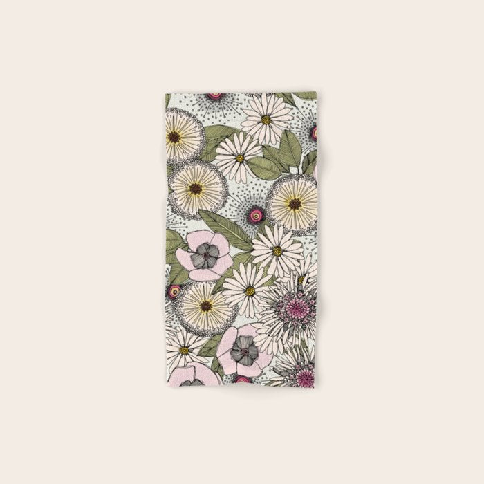 Australian garden chalk Bath Towel Gallery Image 1