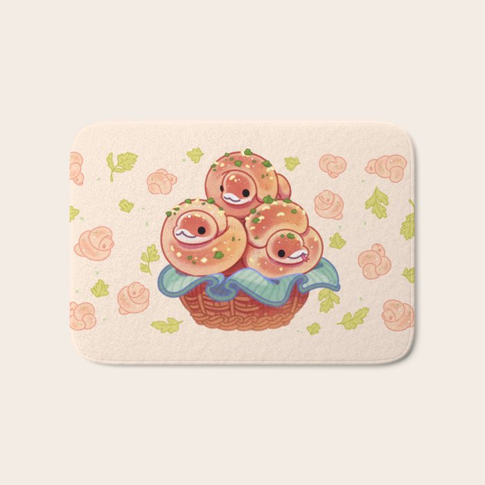 Garlic knot pythons Bath Mat Gallery Image 1