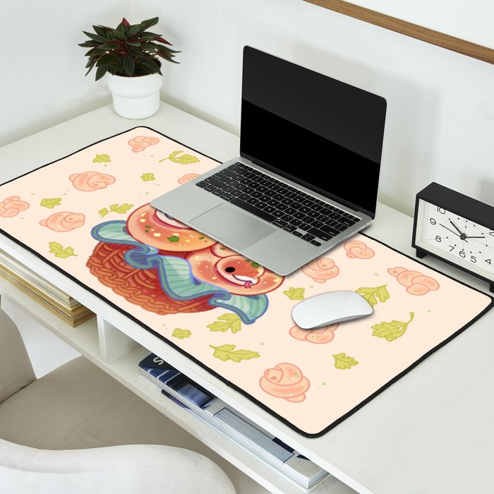Garlic knot pythons Desk Mat Gallery Image 2