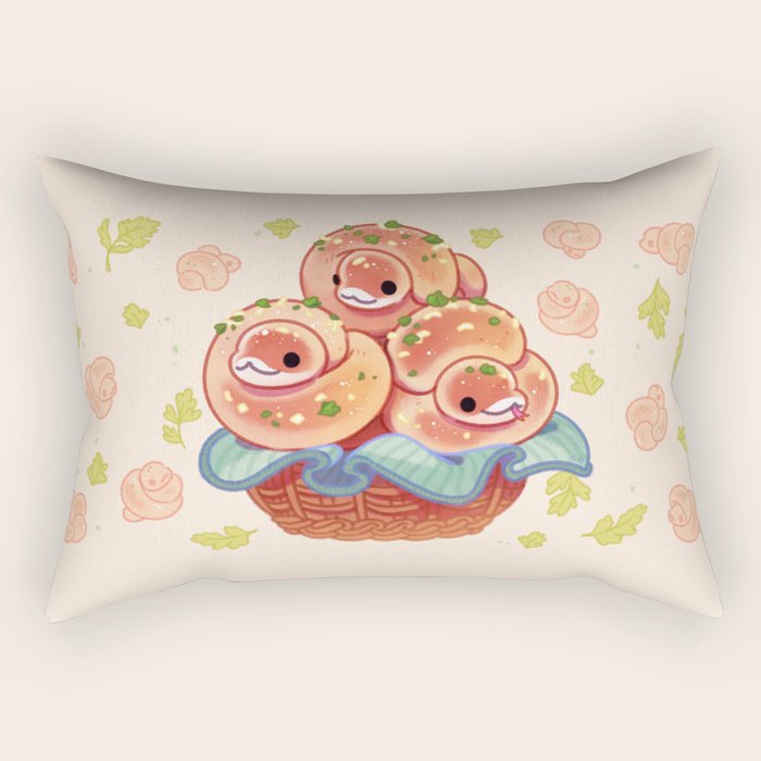 Garlic knot pythons Rectangular Pillow Gallery Image 2