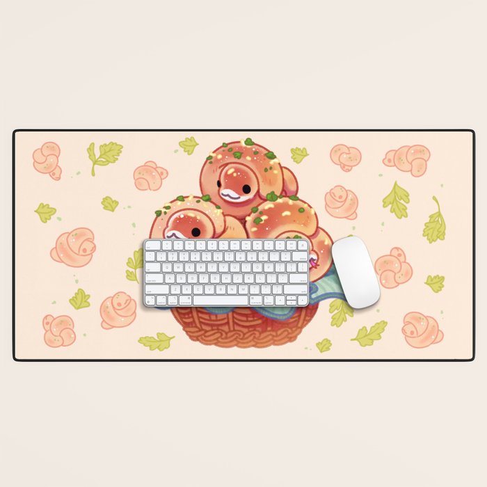 Garlic knot pythons Desk Mat Gallery Image 1