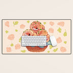 Garlic knot pythons Desk Mat Gallery Image 1