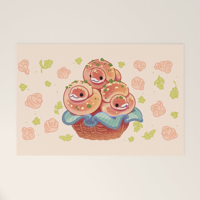 Garlic knot pythons Welcome Mat Gallery Image 1