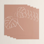 Monstera minimal - earth Wrapping Paper Gallery Image 3