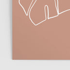 Monstera minimal - earth Poster Gallery Image 3