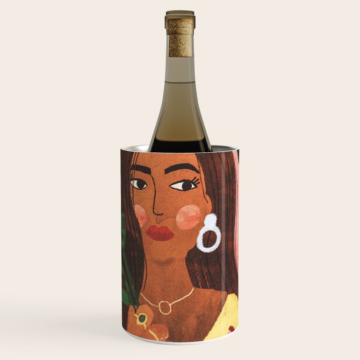 Lady with Tulip Wine Chiller Gallery Image 1