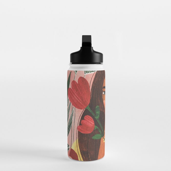 Lady with Tulip Water Bottle Gallery Image 3
