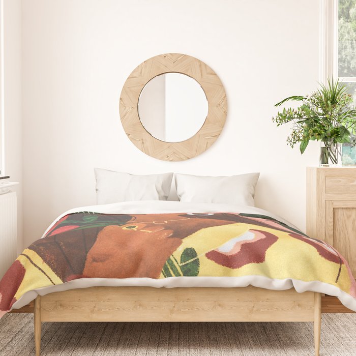 Lady with Tulip Duvet Cover Gallery Image 3