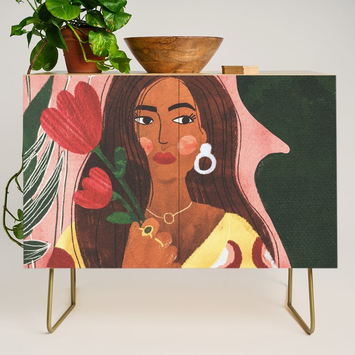 Lady with Tulip Credenza Gallery Image 1