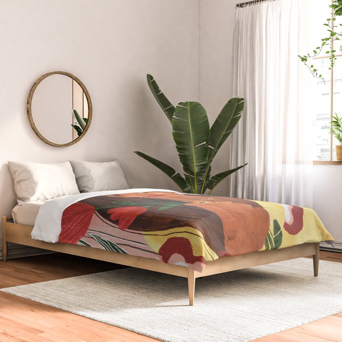 Lady with Tulip Comforter Gallery Image 2