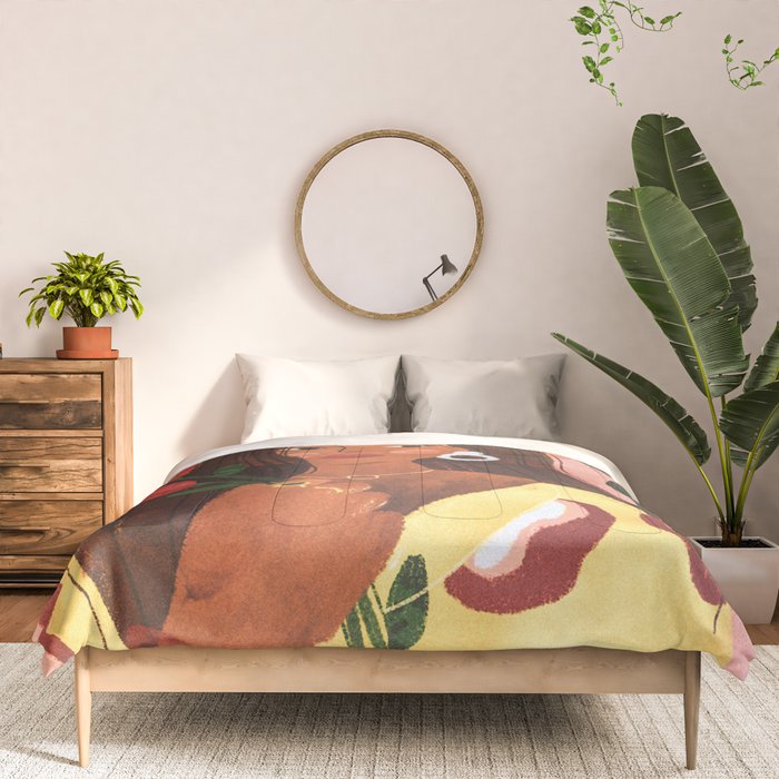 Lady with Tulip Comforter Gallery Image 3