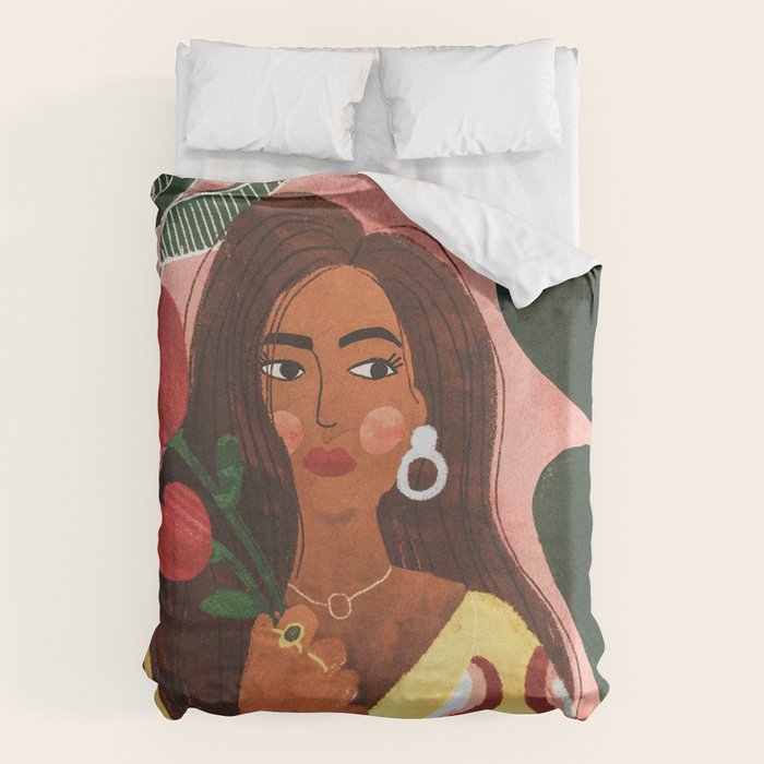 Lady with Tulip Duvet Cover Gallery Image 6
