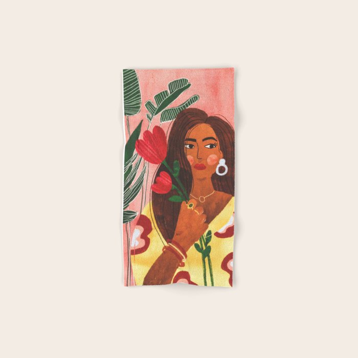 Lady with Tulip Towels Gallery Image 1