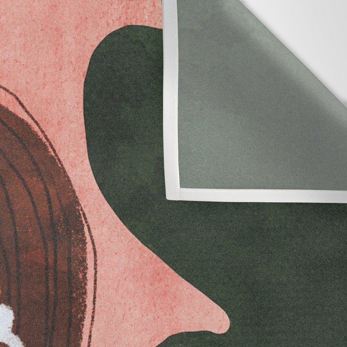 Lady with Tulip Wall Tapestry Gallery Image 3