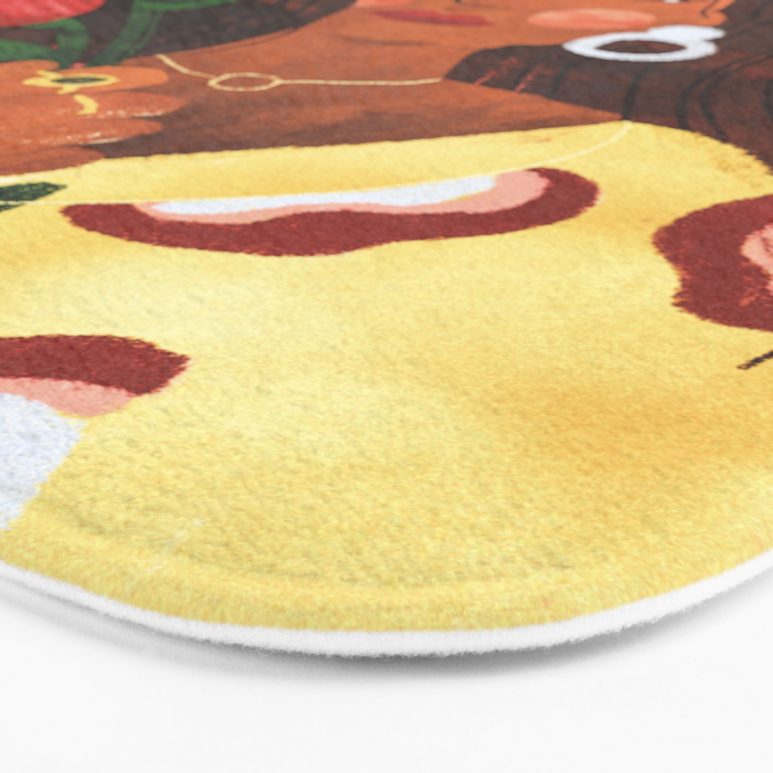 Lady with Tulip Bath Mat Gallery Image 3