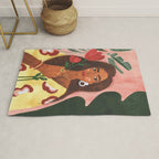 Lady with Tulip Rug Gallery Image 1