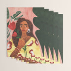 Lady with Tulip Wrapping Paper Gallery Image 3