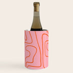 Abstract Line Pink and Orange Wine Chiller Gallery Image 1