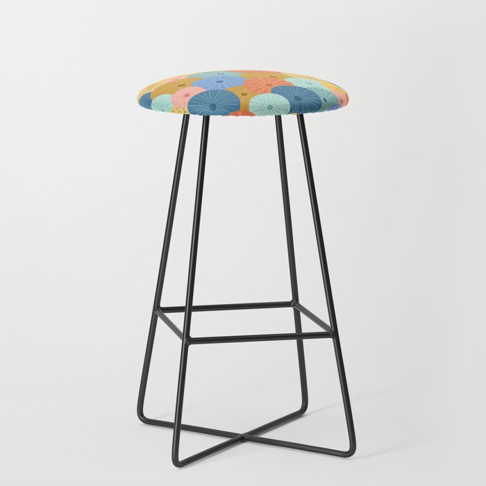 Coloful Sea Urchins 2 Stool Gallery Image 1
