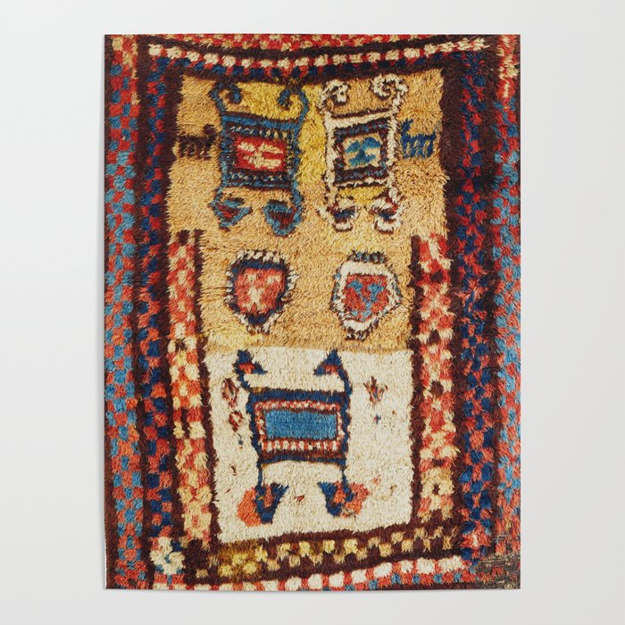 Zakatale Central Caucasus Sleeping Rug Print Poster Gallery Image 1