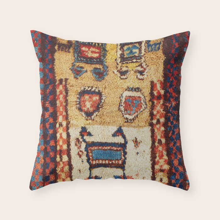 Zakatale Central Caucasus Sleeping Rug Print Throw Pillow Gallery Image 1