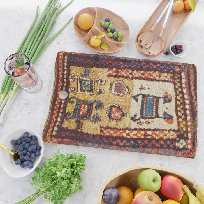 Zakatale Central Caucasus Sleeping Rug Print Cutting Board Gallery Image 2