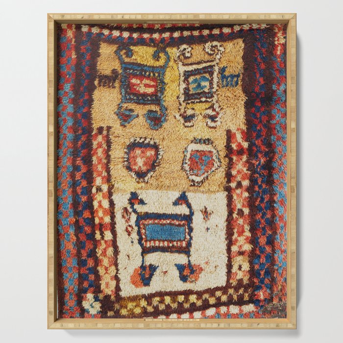 Zakatale Central Caucasus Sleeping Rug Print Serving Tray Gallery Image 1
