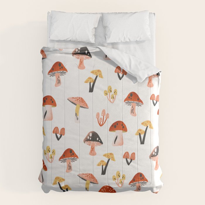 Mini Mushrooms Comforter