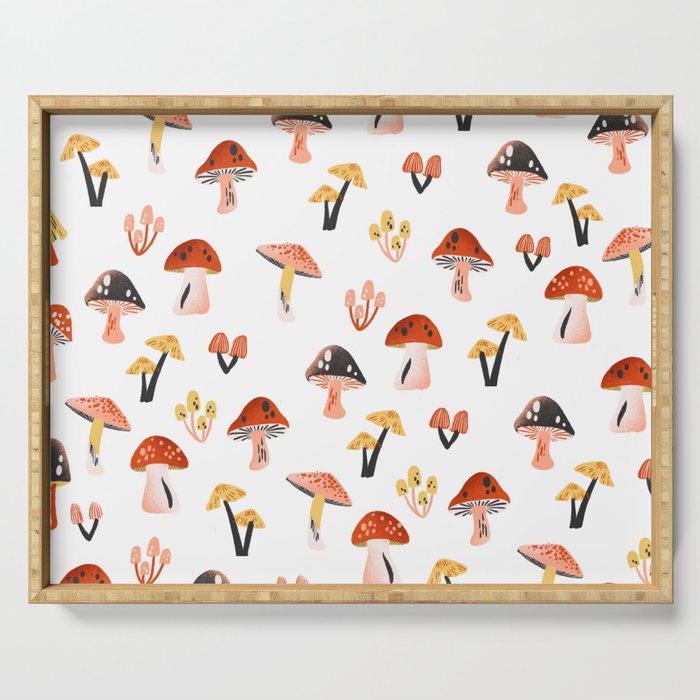 Mini Mushrooms Serving Tray Gallery Image 1