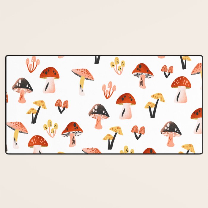 Mini Mushrooms Desk Mat Gallery Image 3